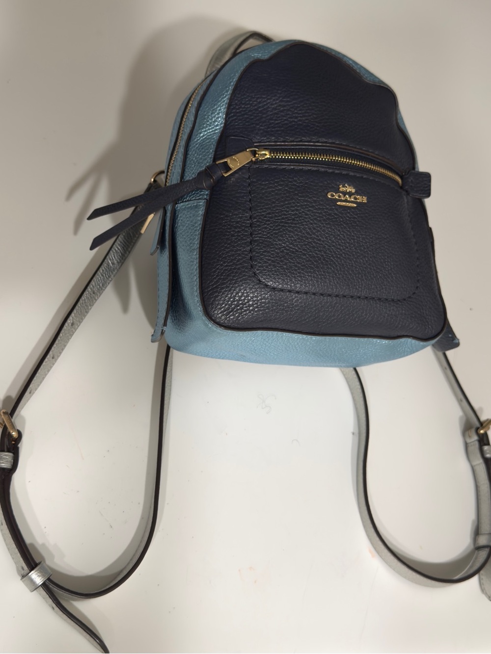 Coach Andi Colorblock Metallic Multicolor Leather Convertible Backpack F49122